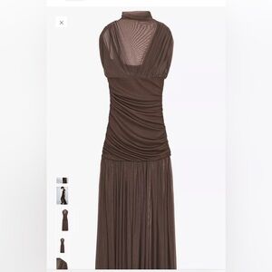 Zara Brown Sleeveless Dress

COMBINATION TULLE DRESS